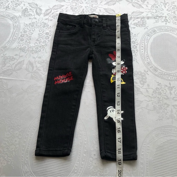 Levi’s Toddlers Black Jeans Denim Pants Girls Size 2T Disney Mickey Mouse Casual - Picture 10 of 16